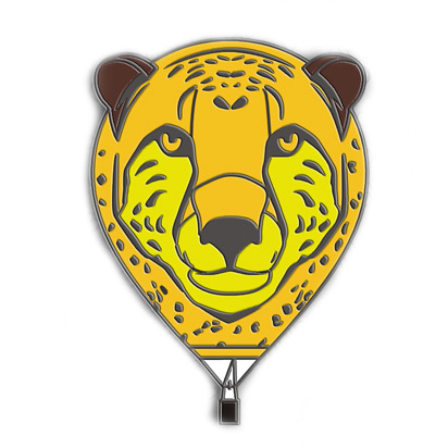 Special Shape Cheetah Balloon Pin