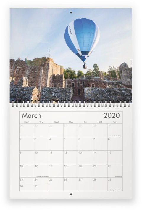 2020 Exclusive Ballooning Wall Calendar